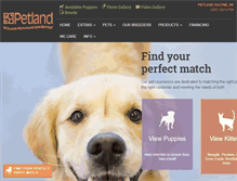 Tablet Screenshot of petlandracine.com